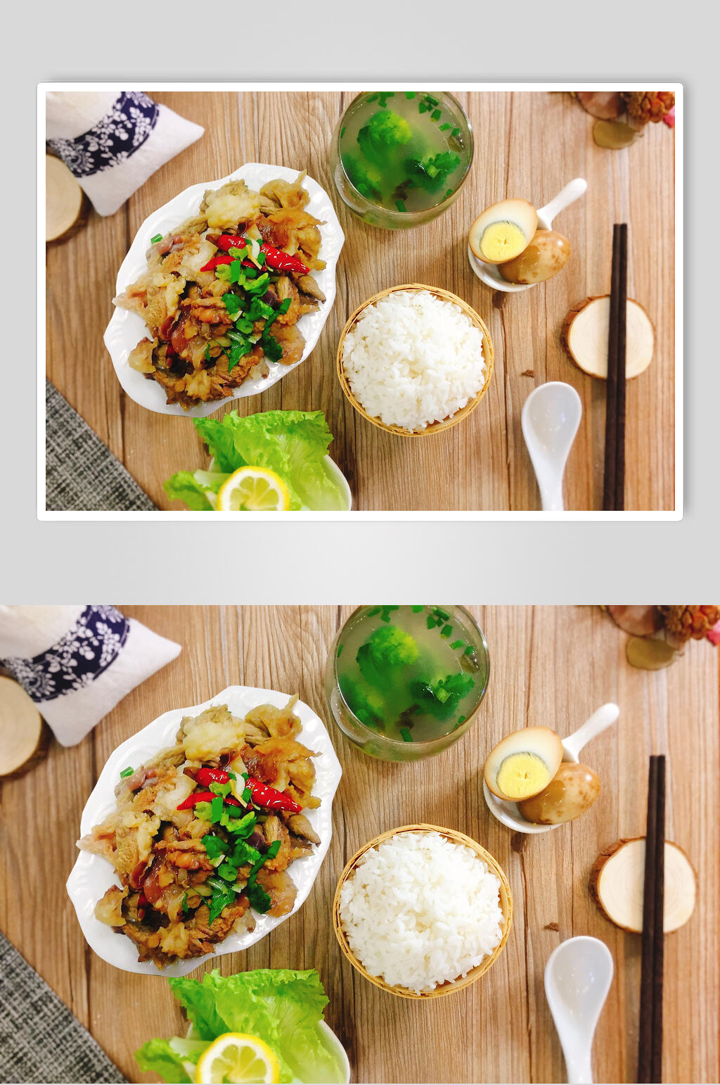 五花肉白瓷碗摄影图片素材