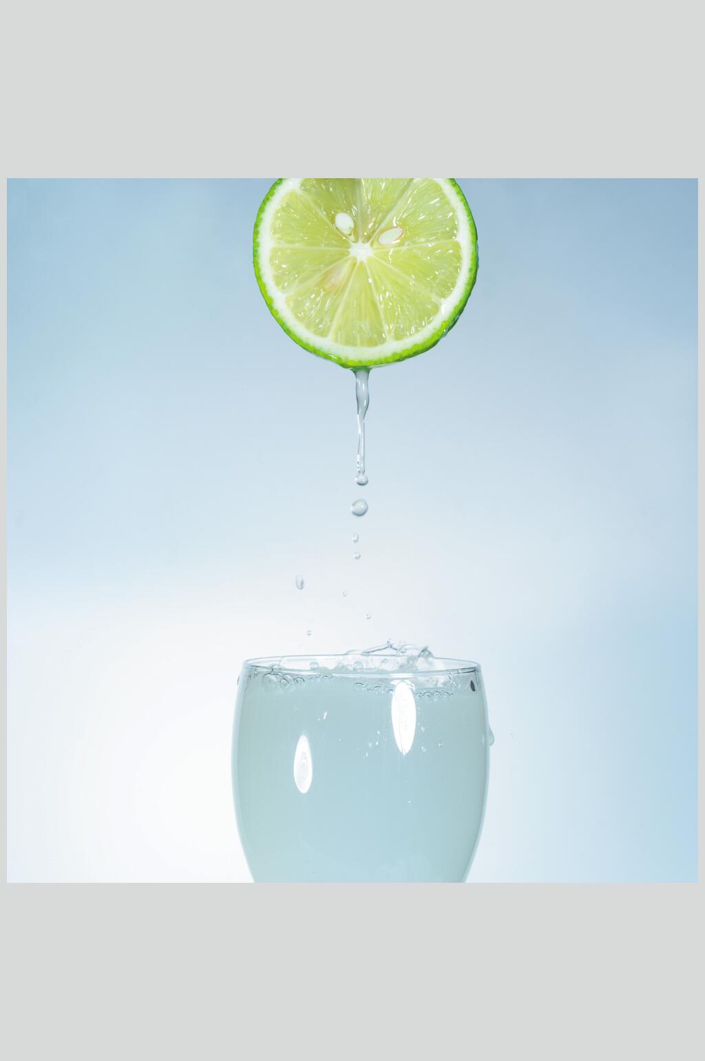 柠檬水果汁奶茶美食图片素材