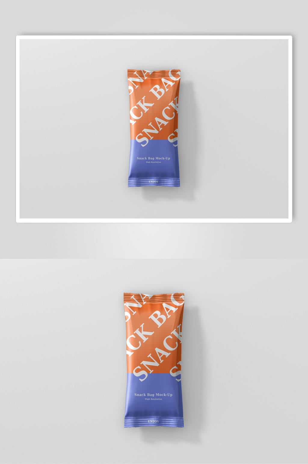 健康美味食品袋样机效果图素材