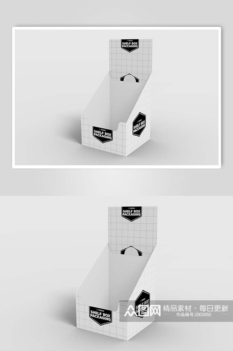 折叠纸盒零食袋样机效果图素材