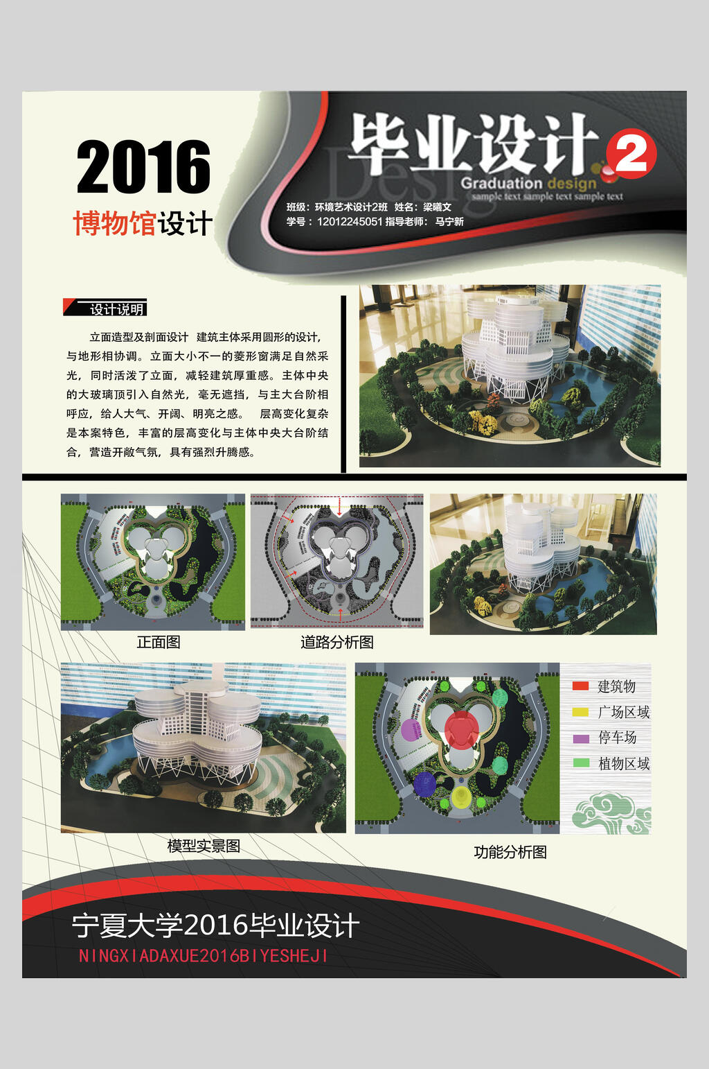 2016年博物馆毕业设计环艺作品作品展展板素材
