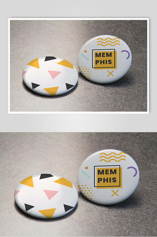 高端大气彩色徽章胸章样机