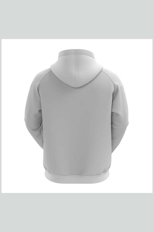 白色质感背面卫衣样机