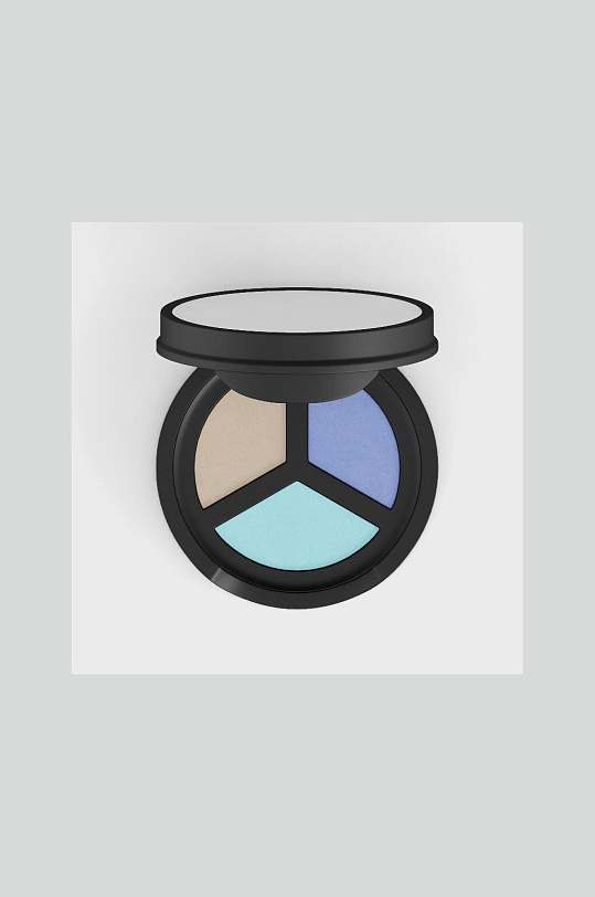 三色眼影盒化妆品样机