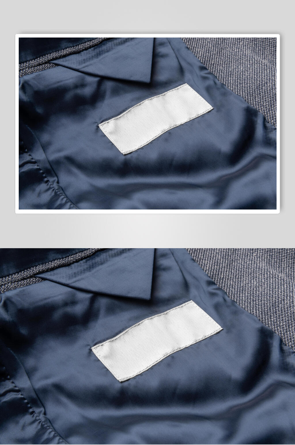 舒适简单服饰标签样机素材