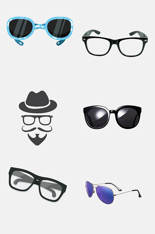墨镜免抠元素眼镜酷炫眼镜
