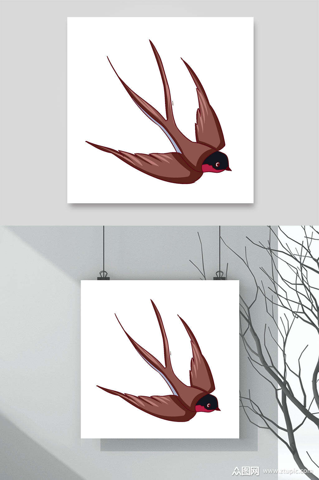 时尚春天春季燕子素材