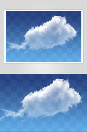 云朵云团云雾设计元素免抠背景