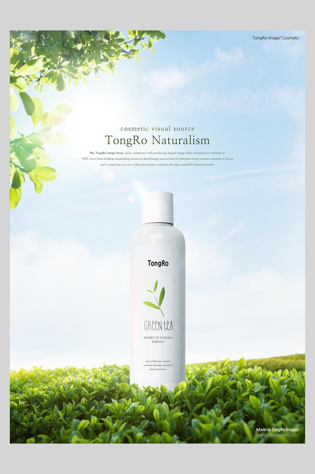 简洁樱花护肤精华美妆海报素材
