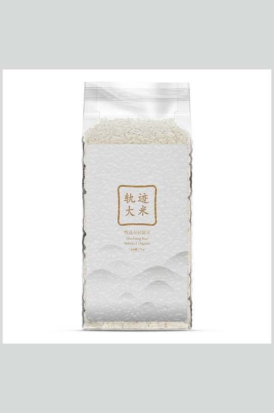 白色大米包装图片-白色大米包装效果图-白色大米包装设计素材下载