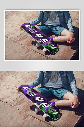 炫酷紫滑板样机