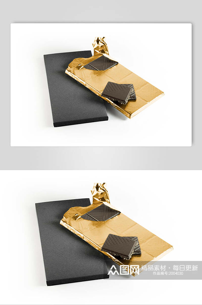 巧克力锡纸包装零食袋样机效果图素材