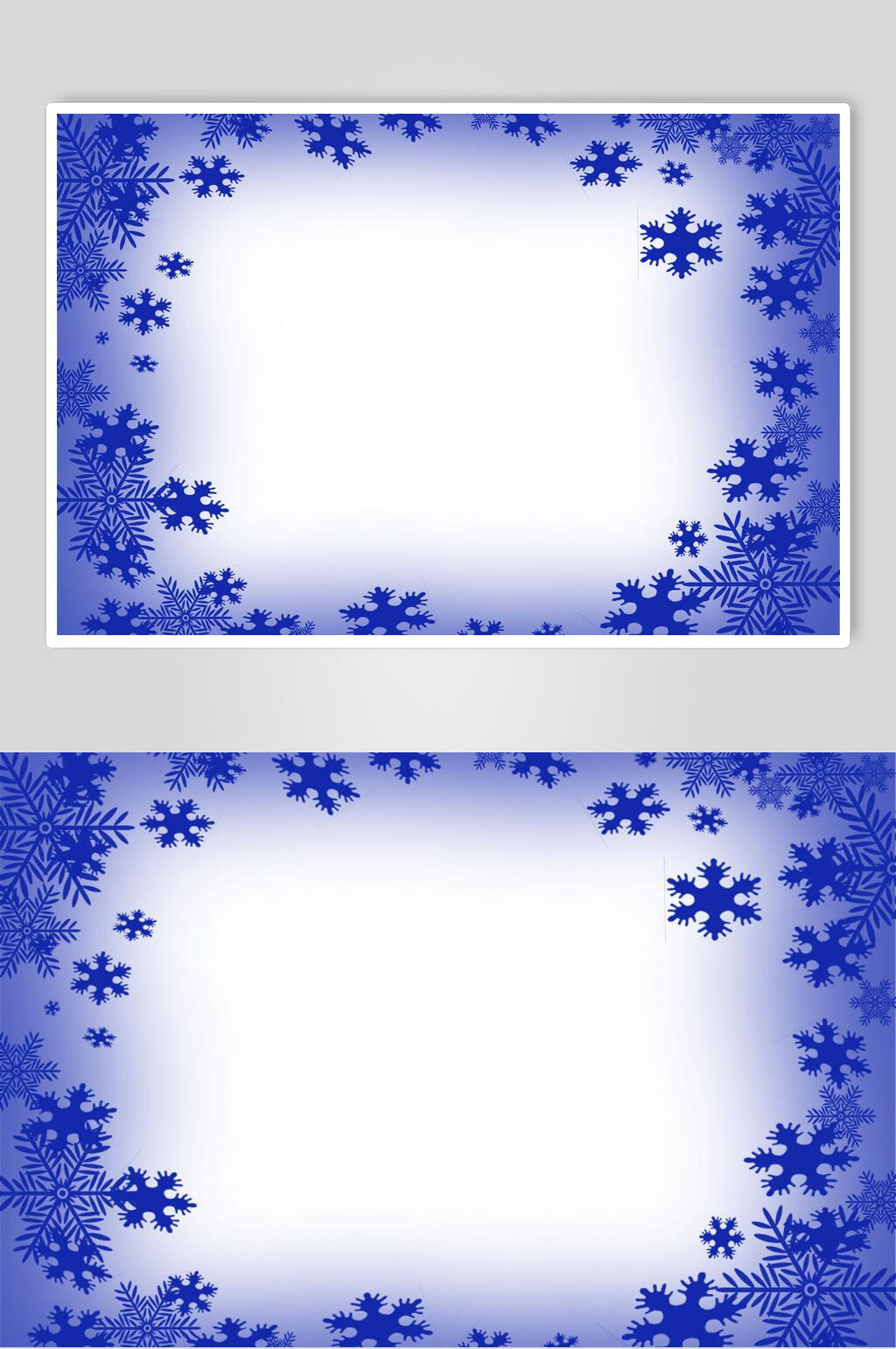 圣诞节雪花相框高清图片素材