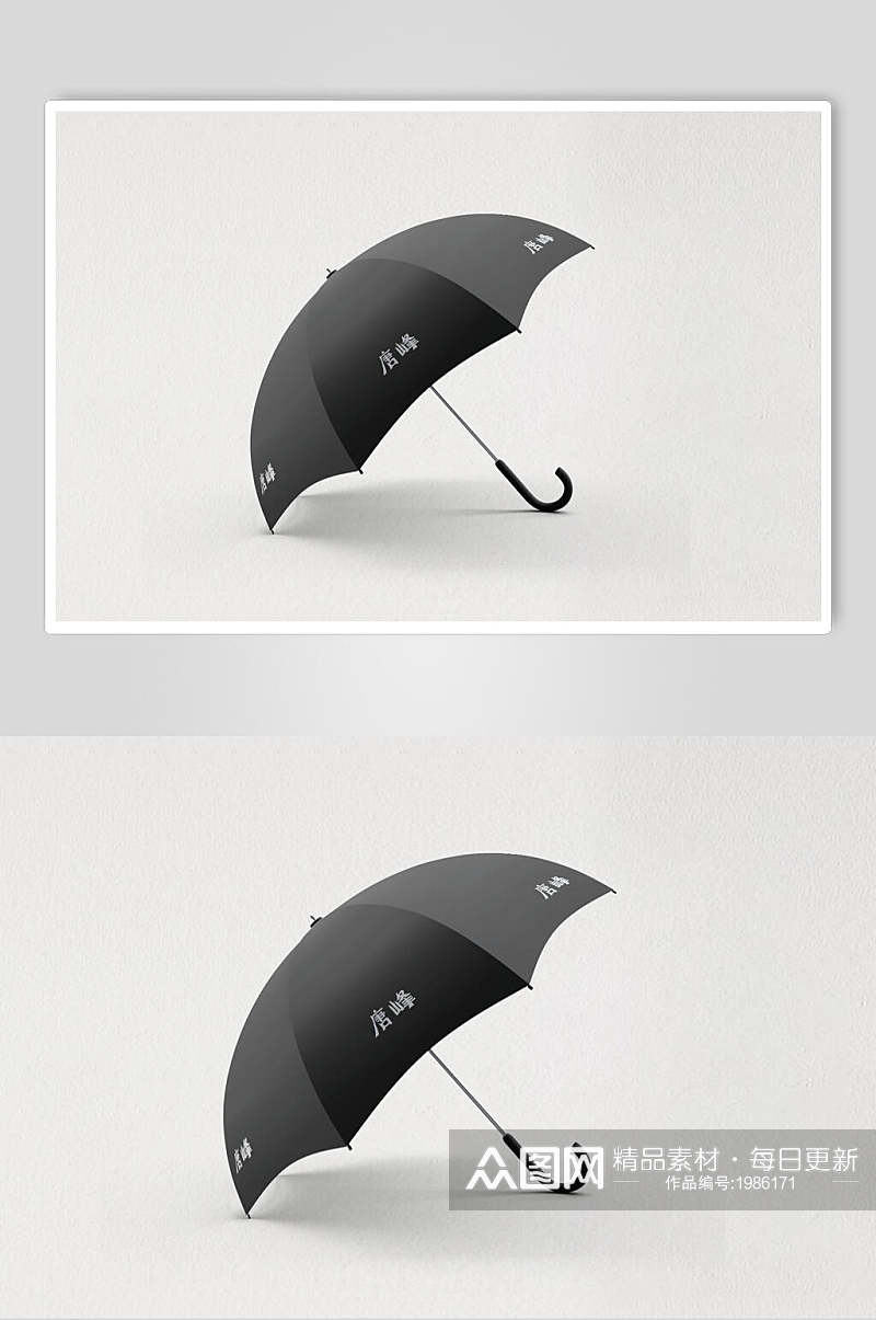 时尚简易雨伞样机设计素材