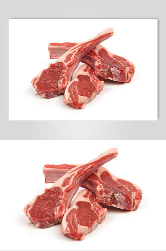 农家肥瘦相间猪肉摄影图片
