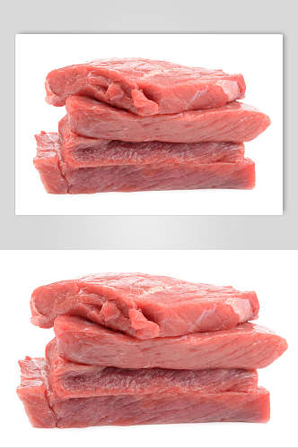 猪肉精瘦肉食品摄影图片