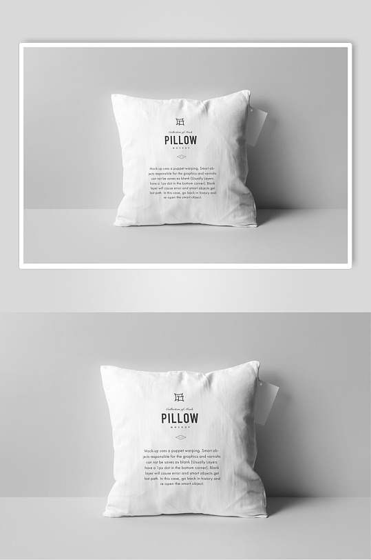 白色高端绚烂枕头抱枕样机