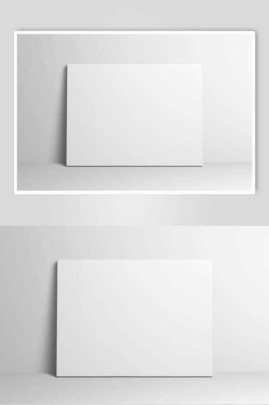 长方形白底画布样机