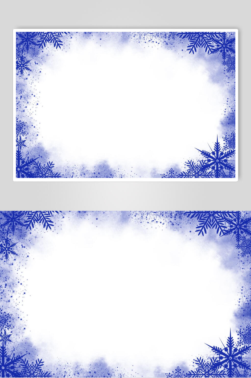 创意西方节日圣诞节雪花相框高清图片素材