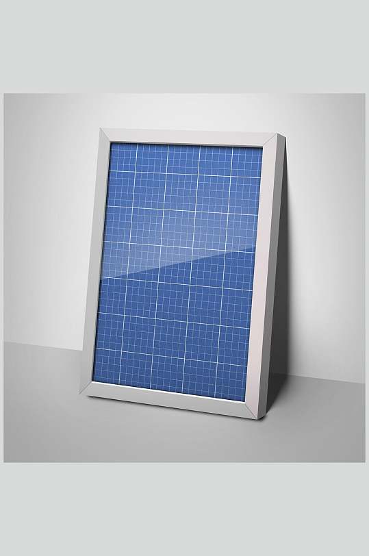 户外太阳能接收板海报样机