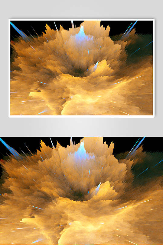 黄色星空爆炸背景图片