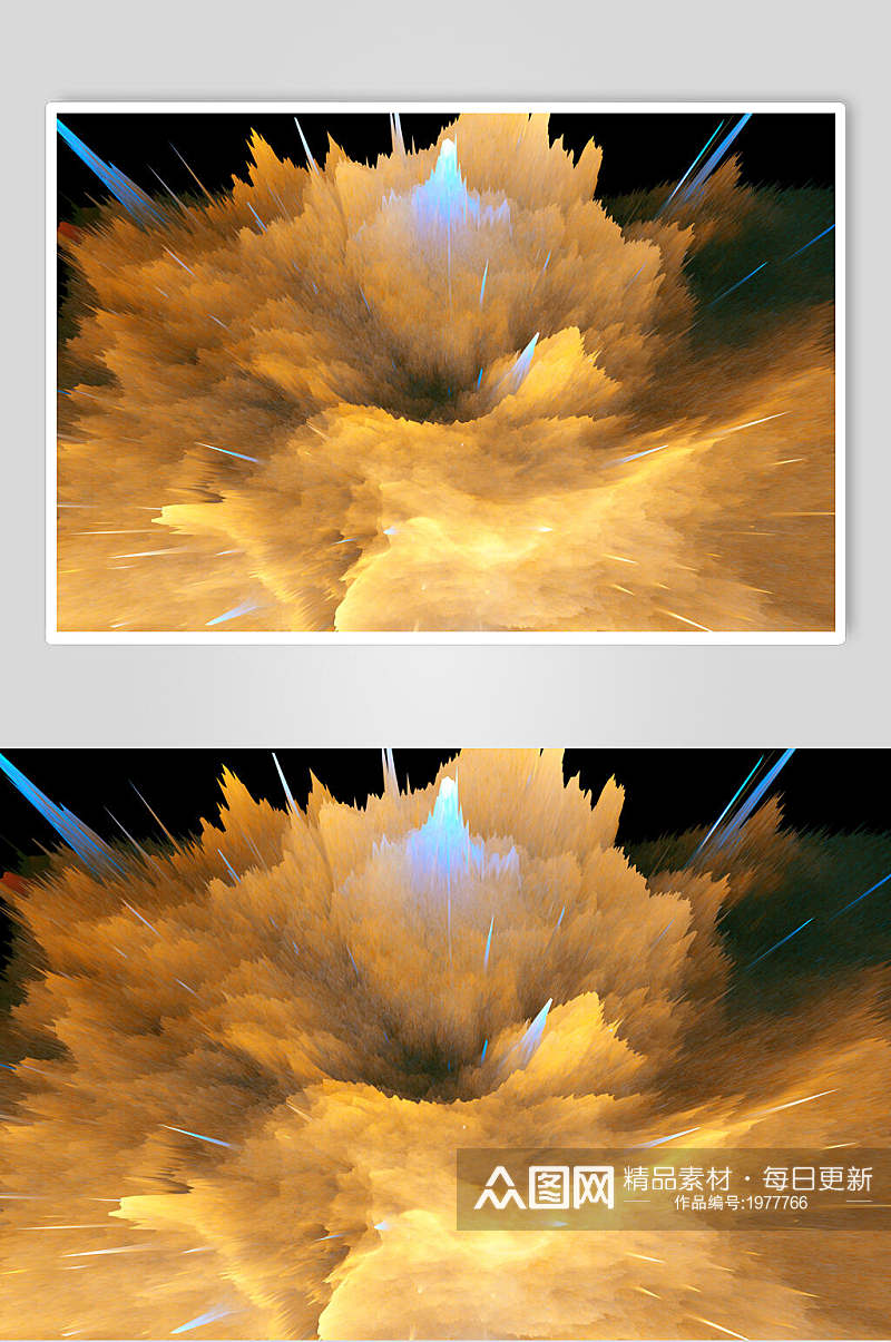 黄色星空爆炸背景图片素材