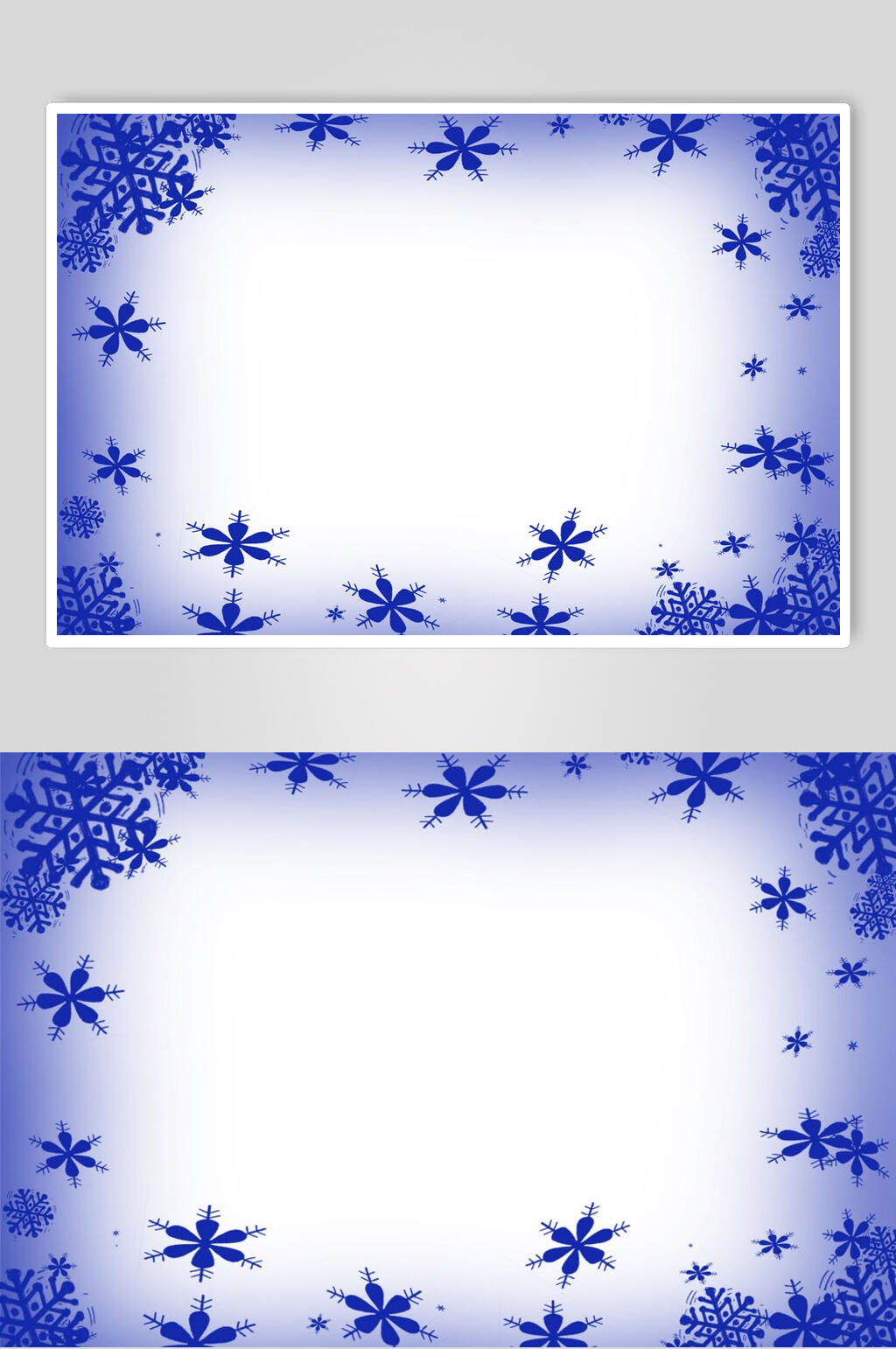 圣诞节雪花相框高清图片素材