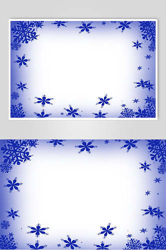 圣诞节雪花相框高清图片
