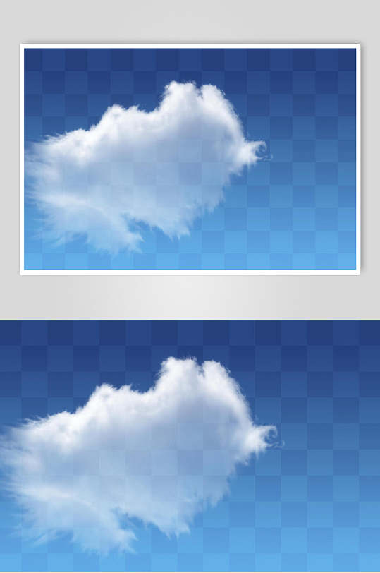 云雾云朵白云素材云朵云团免抠背景