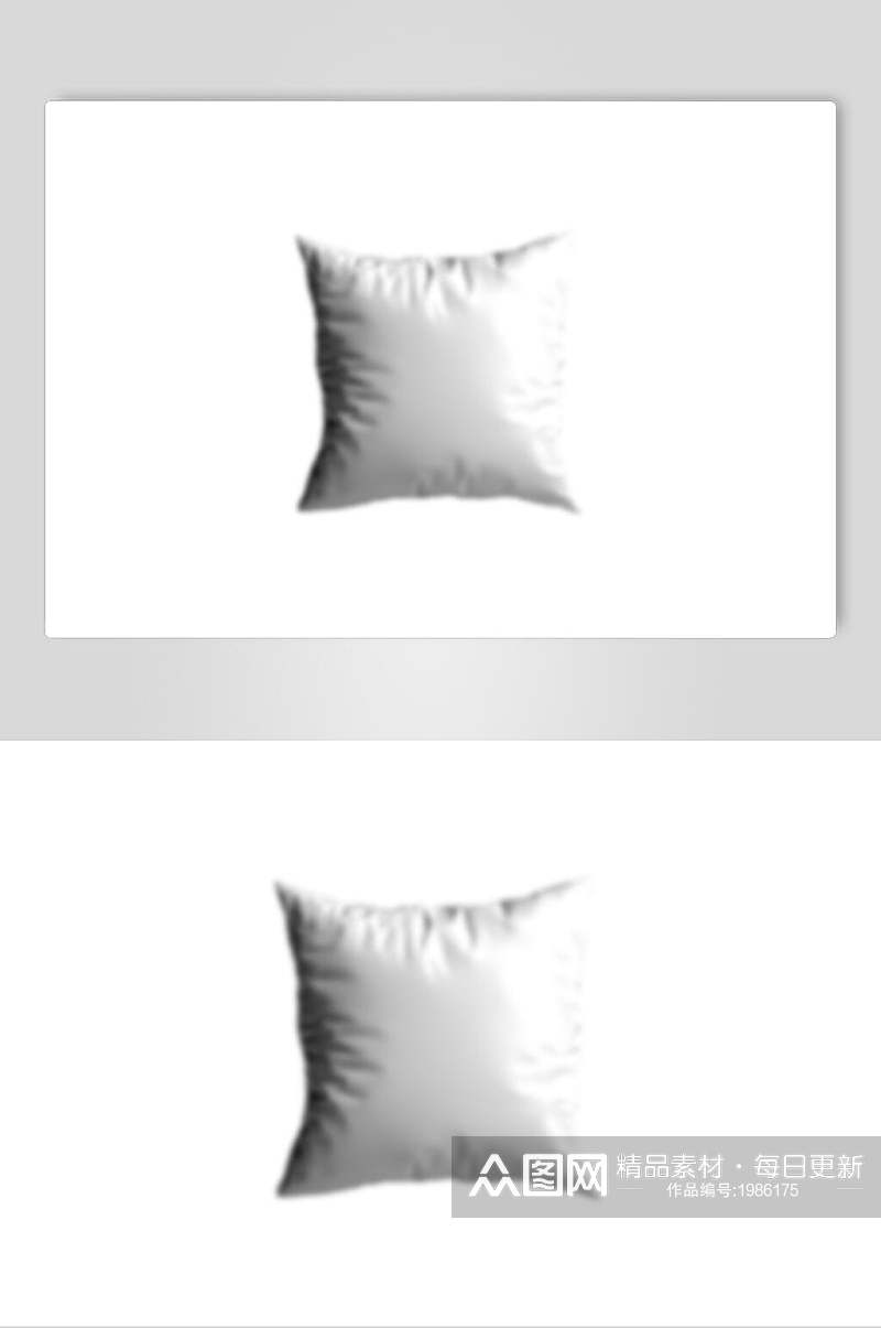 小型方形枕头抱枕样机素材