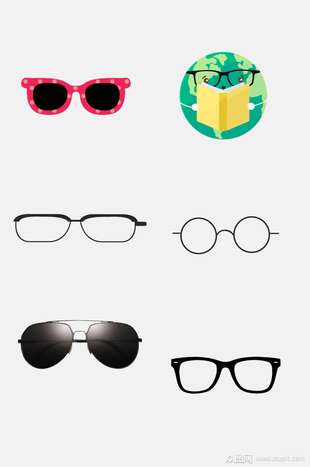 墨镜免抠元素太阳眼镜墨镜模板下载-编号1989253-众图网