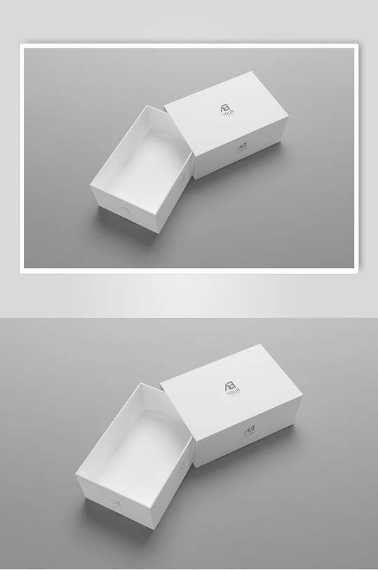 高端抽拉翻盖包装礼品盒样机