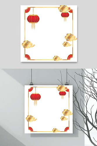 中国风春节边框设计素材
