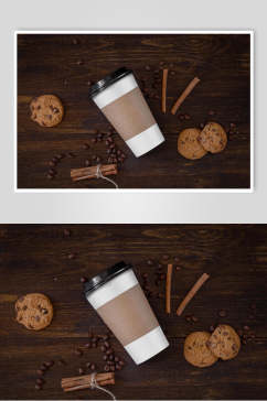时尚咖啡饼干食品整套VI样机效果图