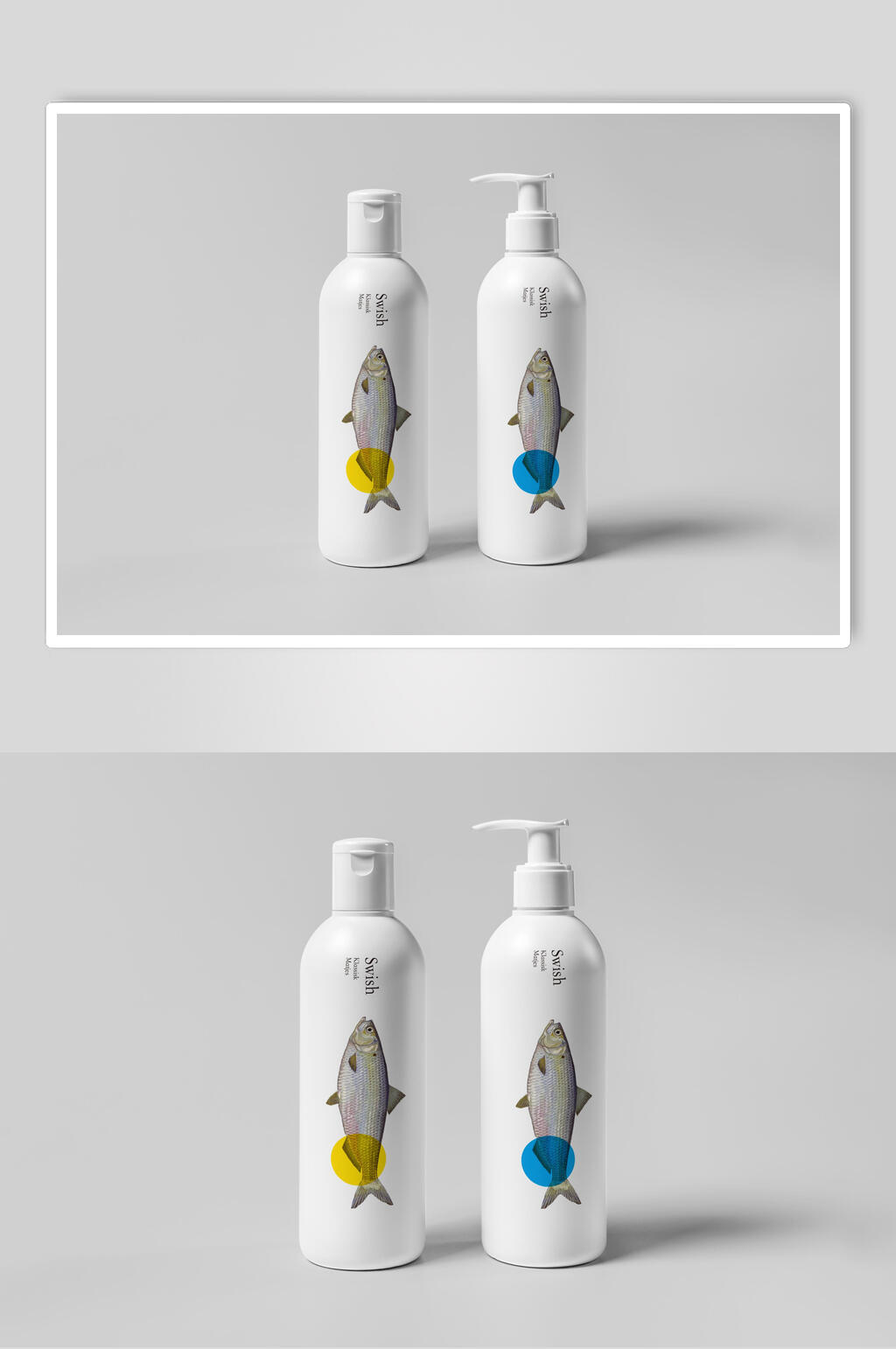日式海鲜餐厅包装LOGO展示VI样机效果图素材