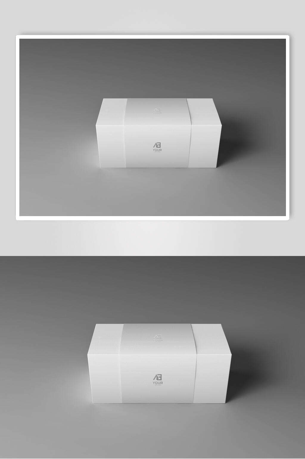 盒子样机立体白色方形抽拉翻盖盒子样机立即下载方形灰色白色方形抽拉