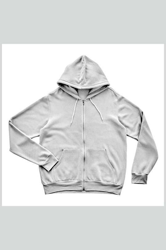 简约时尚白色卫衣样机