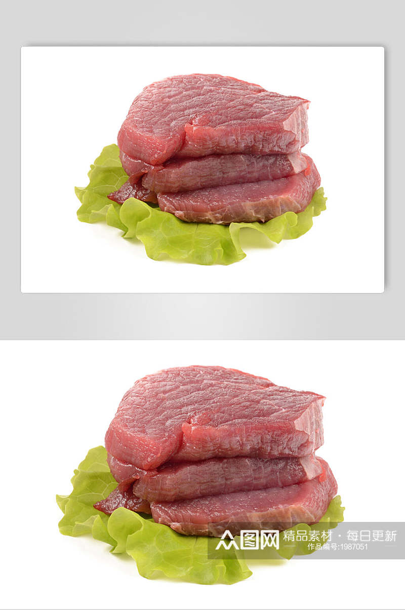 猪肉摄影图片食材生鲜猪肉排素材