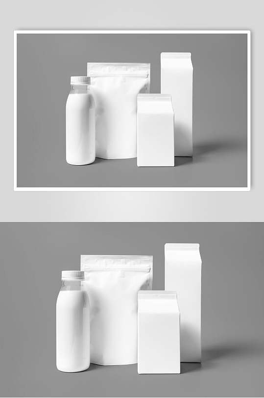 牛奶盒包装整套VI样机效果图
