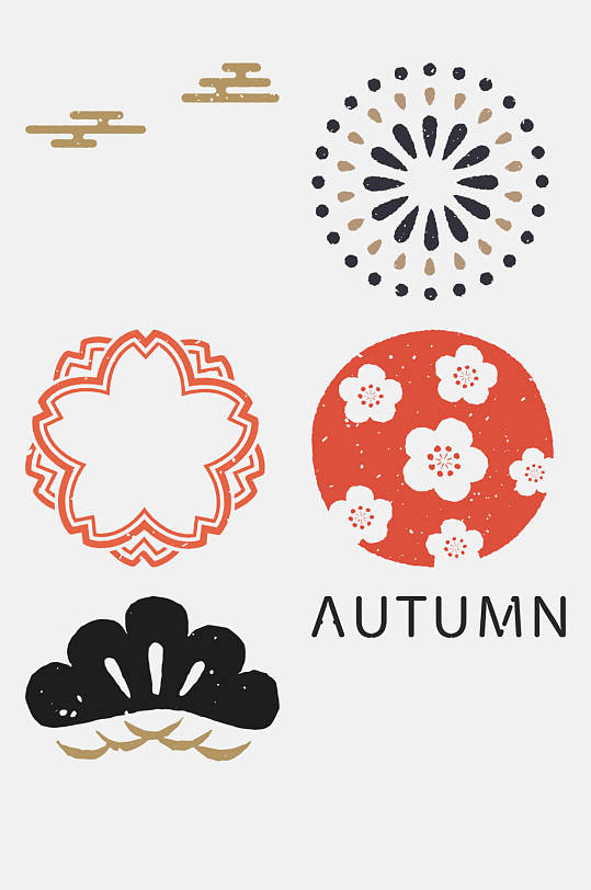 和风日式免抠元素素材