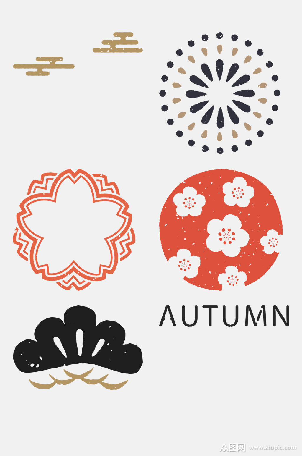 和风日式免抠元素素材