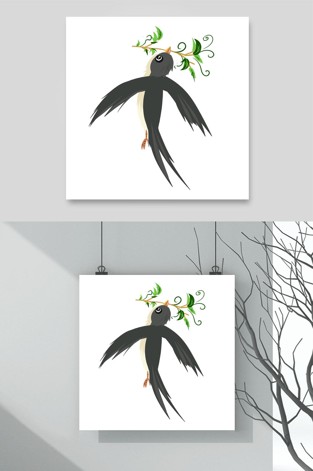 春暖花开春天春季燕子素材素材