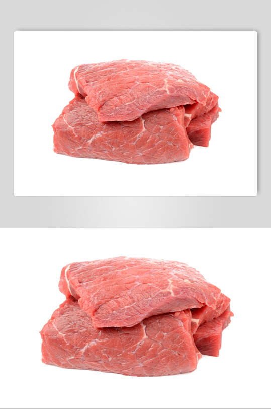 新鲜瘦猪肉摄影图片