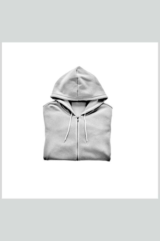 大气极简灰色卫衣样机