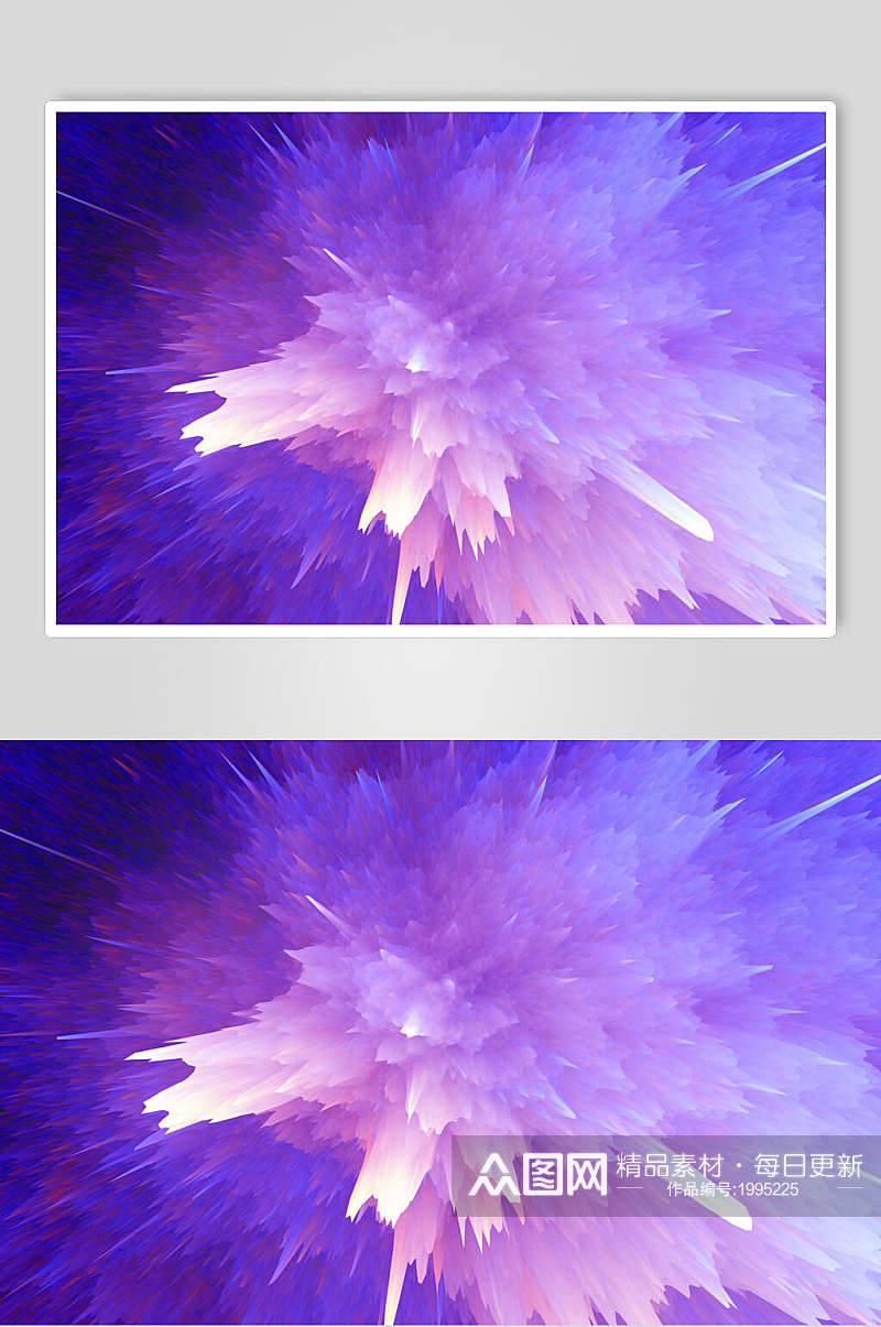 时尚蓝紫色北极光粒子爆炸溅射图片素材