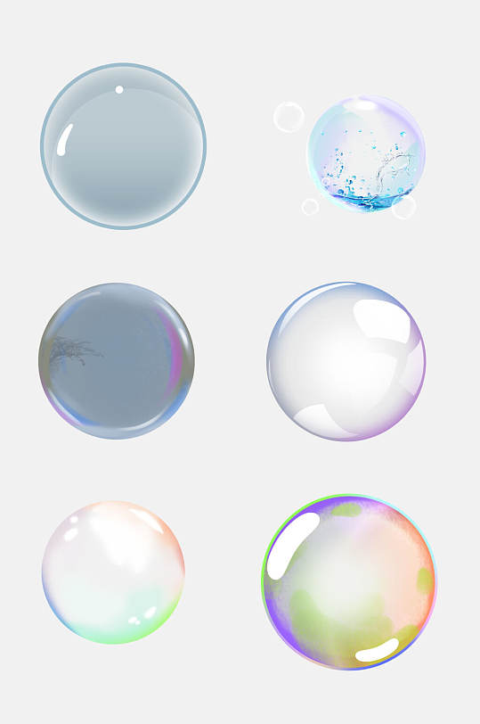 唯美透明气泡水泡