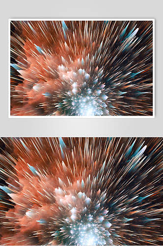 创意时尚北极光粒子爆炸溅射图片