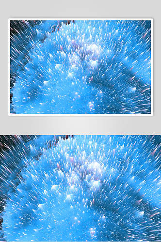 时尚蓝色北极光粒子爆炸溅射图片