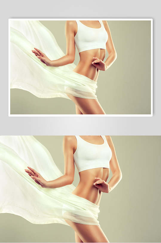 创意瘦身塑形减脂女人体摄影图片