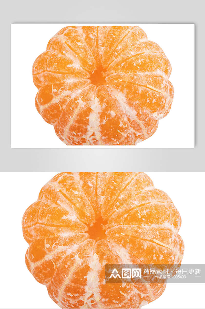 清新美味水果橘子柑橘白底图片素材